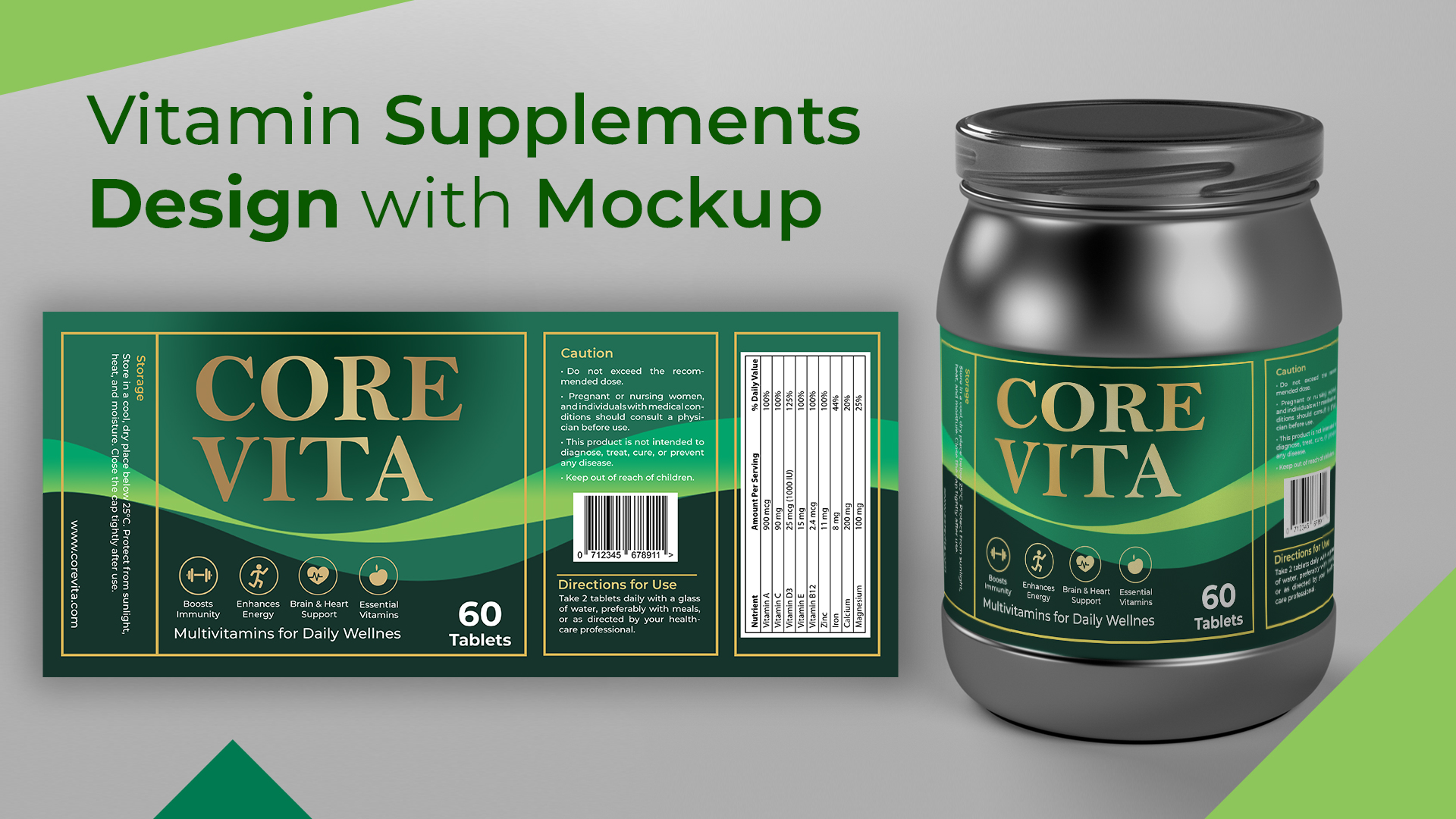 Packaging Design with mockup